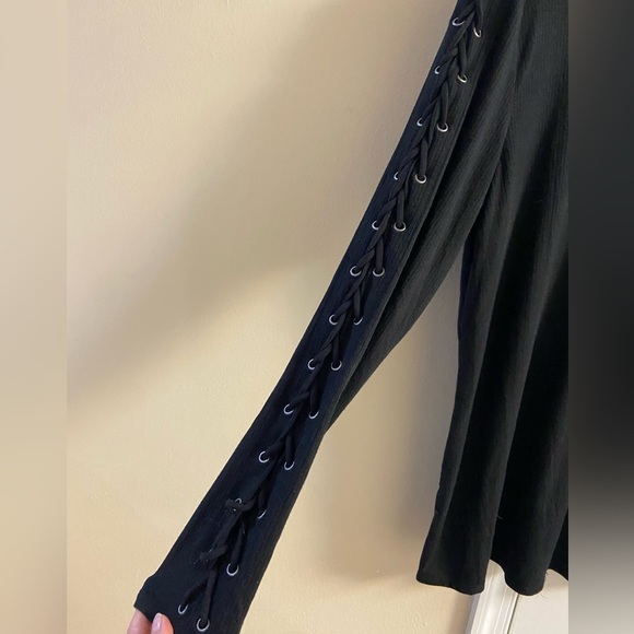 Torrid Super Soft Rib Knit Black Mock Neck Long Sleeve 2X - Picture 4 of 6